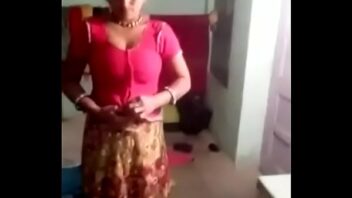 Indian Aunty Removing Dress