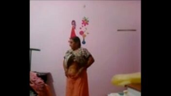 Telugu Fat Saree Aunty Boyfriend Secret Standing Sex